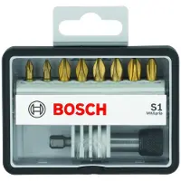 Bosch Embouts de vissage courts Max Grip Robust Line, set de 8 pièces + 1 (S)