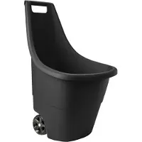 Keter chariot de jardin easy go breeze - 50 l - noir