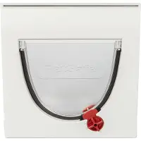 Petsafe Chatière classique Staywell - Blanc - sans extension de tunnel