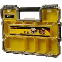 Stanley 1-97-519 boîte à outils/petites pièces Noir, Transparent, Jaune