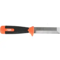 Bahco «heavy Duty» Chisel Knife With Rubber Handle 25 Mm Orange