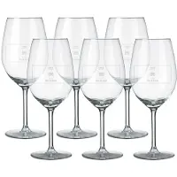 Yoursurprise Verres à vin rouge personnalisés (6 pièces)