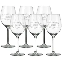 Royal Leerdam Verres à vin blanc personnalisés (6 pièces)