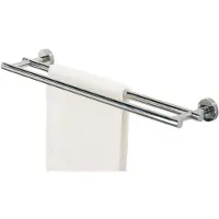Tiger Porte-Serviette de Bain Tiger Boston Acier Inoxydable Brillant Double