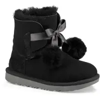 Ugg Bottes en peluche - Gita - Noir av. Pompons - - 35 - Bottes en peluche