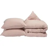 Yumeko - Parure de lit - Jersey De Coton - 240x220 - Rose