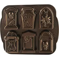 Nordic Ware Tombstone Cakelet Pan, Moule à gâteau, Bronze