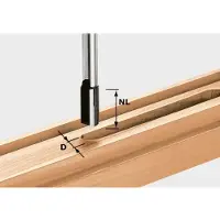 Festool 490960 - Fraise à rainurer HW S8 D10/25