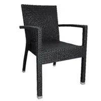 Bolero Fauteuils en rotin PE anthracite