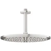 GROHE Set de douche de tête Rainshower Cosmopolitan 310 26067DC0 31 cm y compris raccordement au (1 Type de jet, 9.50 l/min)