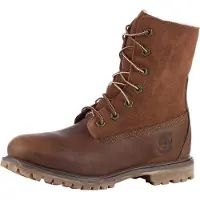 Timberland Women's Authentics Teddy Fleece WP To Dark Brown-Taille 38