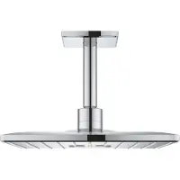 GROHE Rainshower SmartActive 310 Cube Ensemble douche de tête et bras 142 mm, 2 jets 26481000
