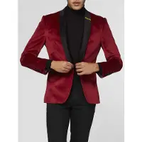 Opposuits Veste de costume 'Christmas - Dinner Jacket - Burgundy'