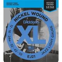 D'addario And Co EJ21 Nickel Wound Jazz Light 12-52
