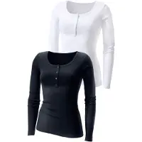 H.I.S. T-shirt noir / blanc
