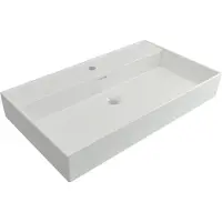 Plieger Kansas washboard - 80x45 cm - met kraangat - wit (450 mm, 800 mm)