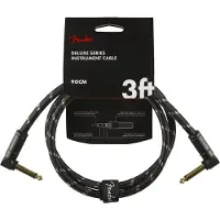 Fender 90cm Deluxe Instrument Cable Angle/angle Black Tweed