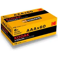 Kodak - Pile - XTRALIFE Alcaline - AAA / LR03 - pack 60
