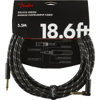 Fender 5,5m Deluxe Instrument Cable Black Tweed