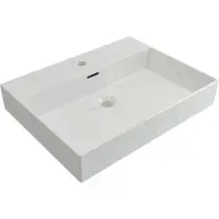 Plieger Kansas washboard - 60x45 cm - met kraangat - wit (450 mm, 600 mm)