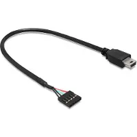 DeLOCK Câble : connecteur femelle USB 2.0 vers mini-fiche USB, 30 cm