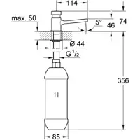GROHE Distributeur de savon chromé