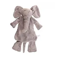 Difrax Éléphant Elliot peluche plate soft gris 1 pc(s) Coussin Chauffant