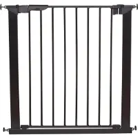 BabyDan Barrière de sécurité Premier Noir 73-93 cm Métal