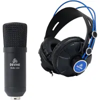 Devine M-Mic USB BK + casque PRO 3000