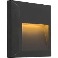 QAZQA Applique murale moderne gris foncé carrée avec LED - Gem