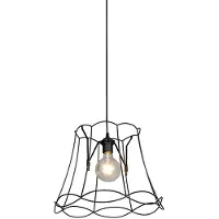 QAZQA Suspension rétro noire 40 cm - Granny Frame