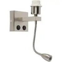 QAZQA Applique murale moderne en acier avec bras flexible - Brescia Combi