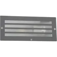 QAZQA Applique encastrée moderne gris foncé IP44 - Hurricane