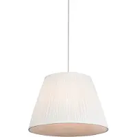 QAZQA Suspension rétro crème 45 cm - Plissé
