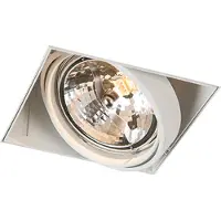 QAZQA Spot encastré blanc AR111 inclinable et orientable sans bordure - Oneon