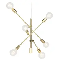 QAZQA Suspension Art Déco en laiton 6 lumières - Sydney
