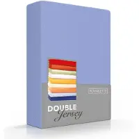 Romanette Drap-Housse Double Jersey 90 x 200 / 220 cm lavande