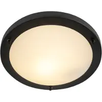 QAZQA Applique murale moderne noire 31 cm IP44 - Yuma