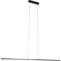 QAZQA Suspension moderne noire 150 cm avec LED intégrée - Banda