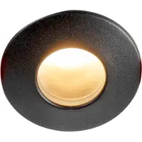 QAZQA Spot encastré moderne noir IP44 - Gap