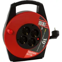 Q-Link Enrouleur de câble - 4 prises - 2300 W -