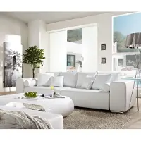 DELIFE Canap? Marbeya 290x110 cm blanc avec fonction lit