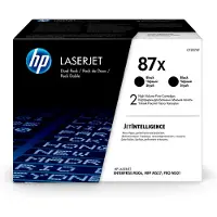 HP 87X Toner Noir XL Lot de Deux (CF287XD)
