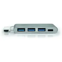 Port Designs PORT Connect - Concentrateur (hub) - 3 x SuperSpeed USB 3.0 + 1 x USB-C - de bureau