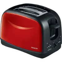 Sencor sts 2652rd grille-pain en acier inoxydable avec un minuteur électronique - 850w - minuterie électronique - 7 niveaux de brunissement