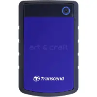 Transcend 2TB StoreJet 25H3 disque dur externe 2 To Noir, Bleu