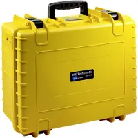 B&W Outdoor Case Type 6000 Padded Partition Insert Cover Backpack Jaune