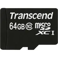 Transcend Premium - Carte mémoire flash (adaptateur microSDHC/SD intégré) - 64 Go - UHS Class 1 / Class10 - 300x - microSDXC UHS-I