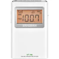 Sangean DT-160 Radio Transistor Portable Blanche