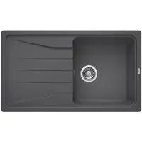 BLANCO Evier SONA 5 S en GRIS PIERRE avec vidage sansde vidage / Découpe : 840 x 480 mm / Silgranit